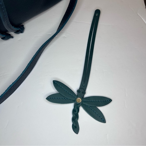 NWT Portland Leather Goods Large Bucket Bag Boreal Leather Crossbody + Tassel - Picture 14 of 16